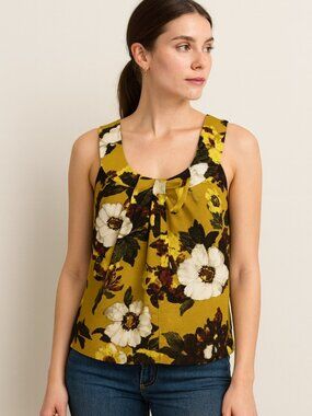Kate Spade New York Bette Sleeveless Galleria Silk Top
